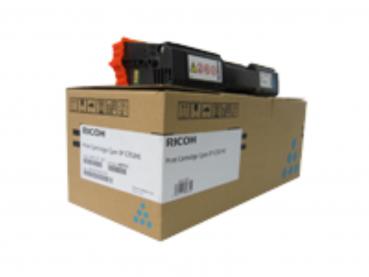 Genuine Toner Typ: 407717 cyan for Ricoh Aficio: SP C252DN / SP C252E / SP C252SF