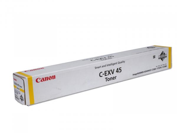 Original Toner Typ: C-EXV45 Yellow für Canon imageRUNNER: iR C7200 / iR C7260 / iR C7270 / iR C7280