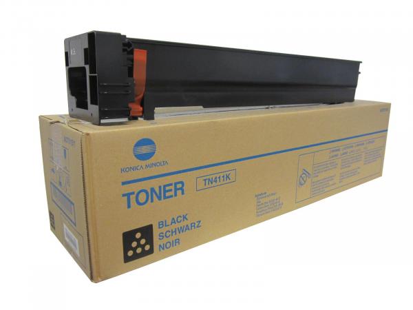 Original Toner Typ: TN-411K Schwarz ( Black ) für Konica-Minolta bizhub C451