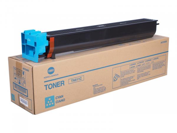 Genuine Toner Typ: TN-611C cyan for Konica-Minolta C451 / C550 / C650