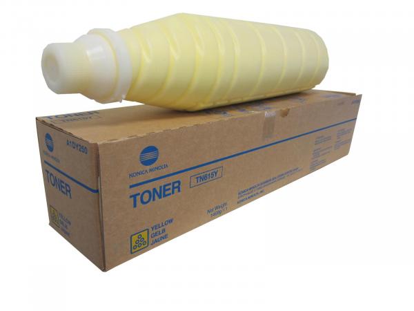 Genuine Toner Typ: TN-615Y yellow for Konica-Minolta bizhub PRESS C8000