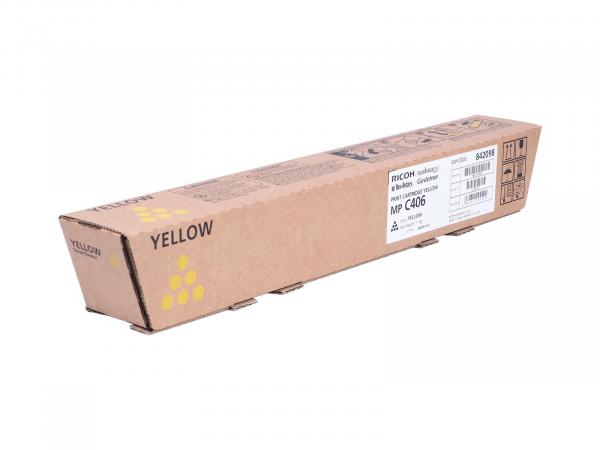 Genuine Toner Typ: 842098 yellow for Ricoh Aficio: MP C306 / MP C307 / MP C406
