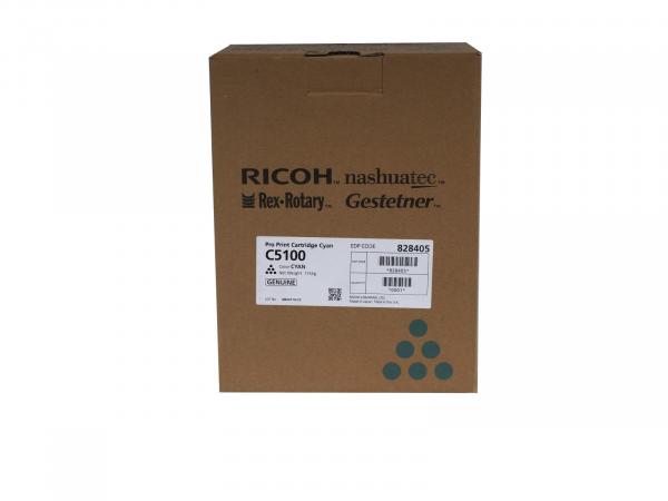 Genuine Toner Typ: 828405 cyan for Ricoh Pro C5100 / Pro C5110
